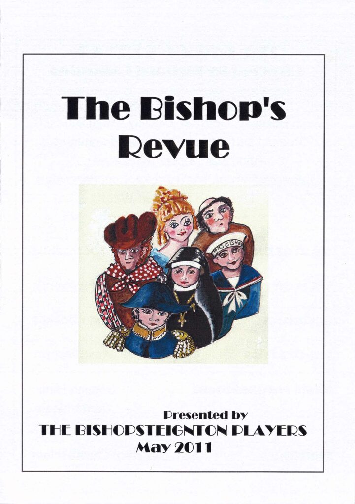 Leaflet for 'The Bishop's Revue' presented by the Bishopsteignton Players front