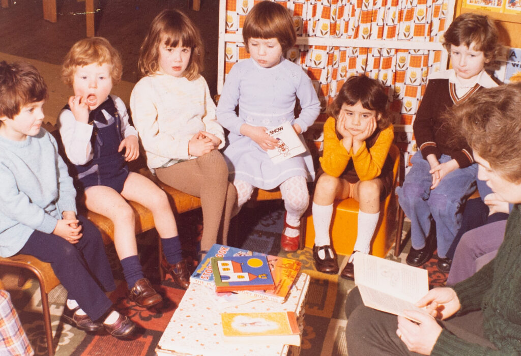 Mounted Photograph of Children at Bishopsteignton Playgroup