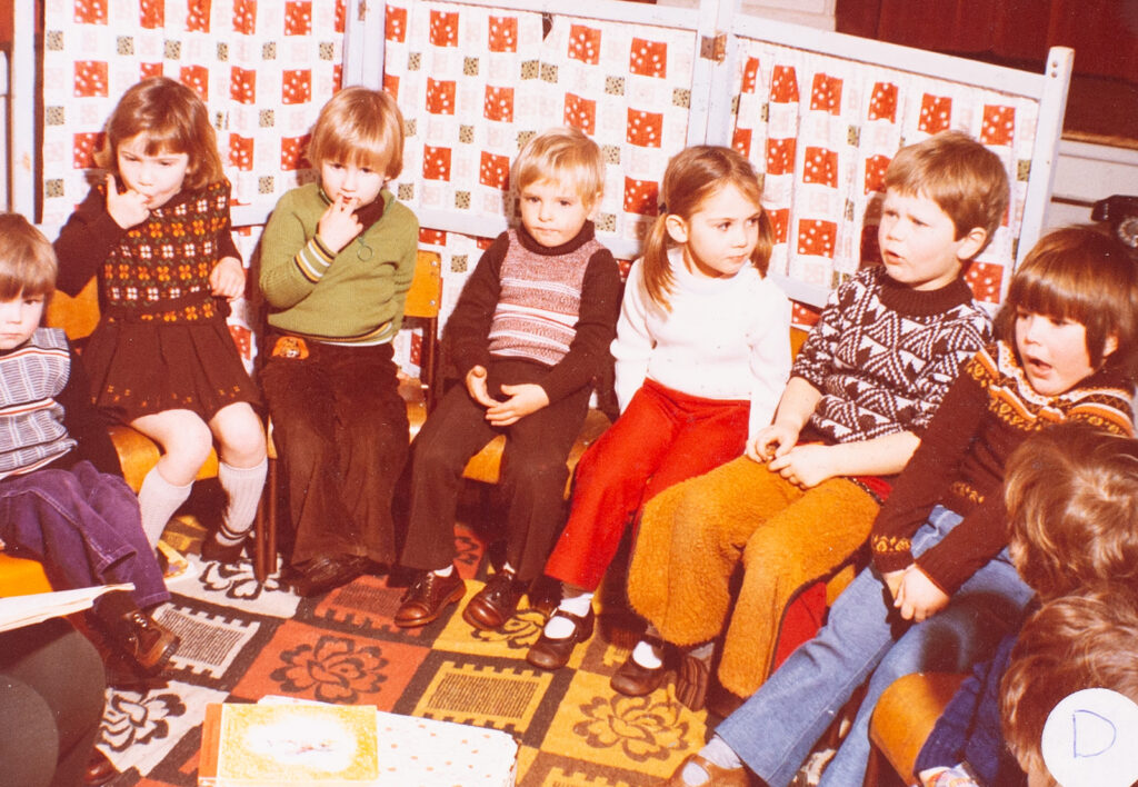 Mounted Photograph of Children at Bishopsteignton Playgroup