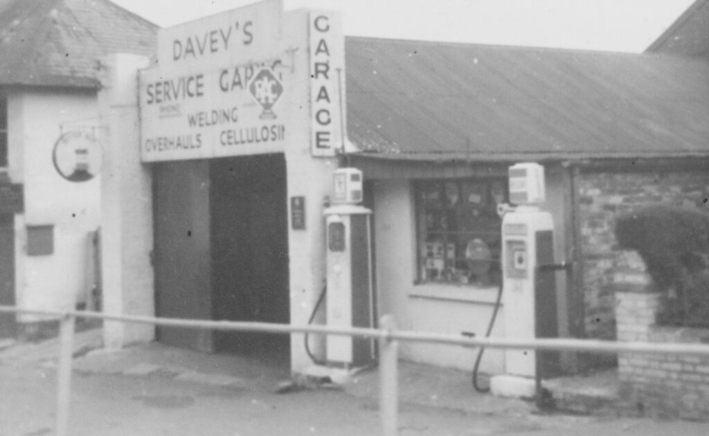 Printed Copy of Photograph of Central Garage, Bishopsteignton