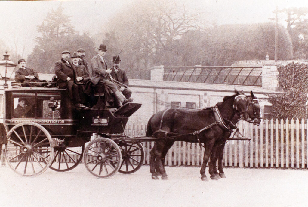 Mounted Photograph of Edward's Meek's/A Harvey Horse Bus